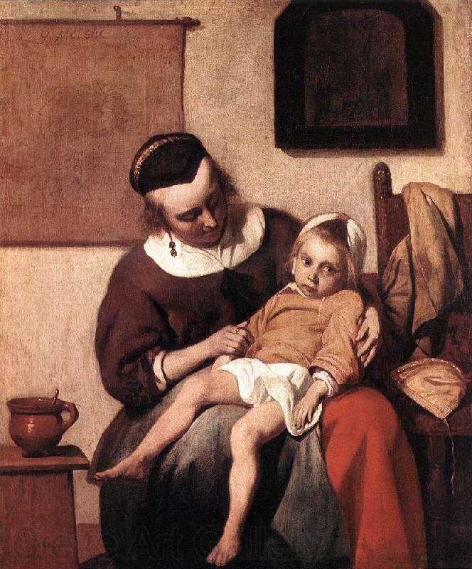 METSU, Gabriel The Sick Child af France oil painting art